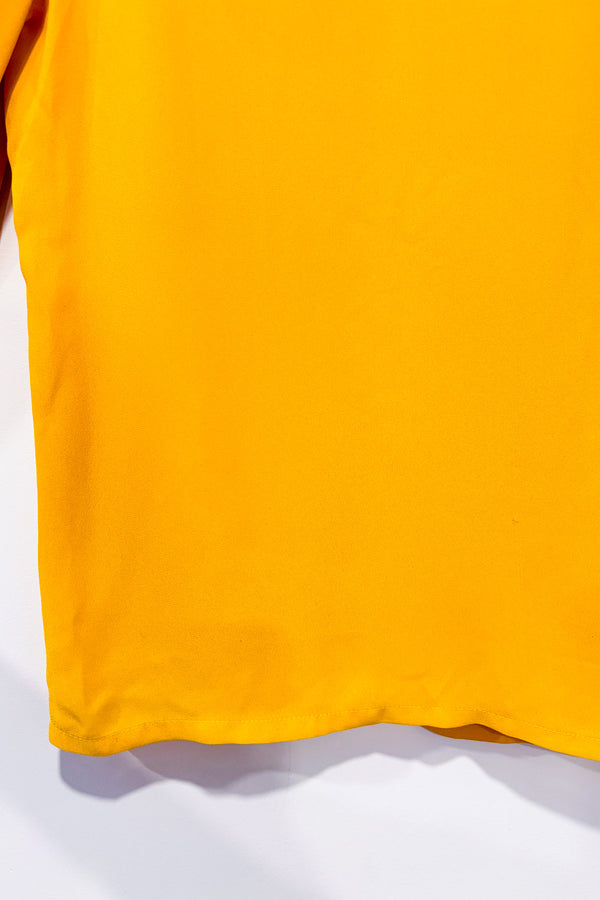 Haut safran fluide seconde main - SFW Suitable for Work- La Penderie du Paradis