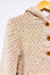 Chandail beige en laine épaisse seconde main - Roots- La Penderie du Paradis