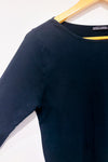 Chandail noir basic en coton seconde main - Zara- La Penderie du Paradis