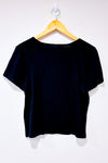 T-shirt noir basique seconde main - Cleo Petite- La Penderie du Paradis