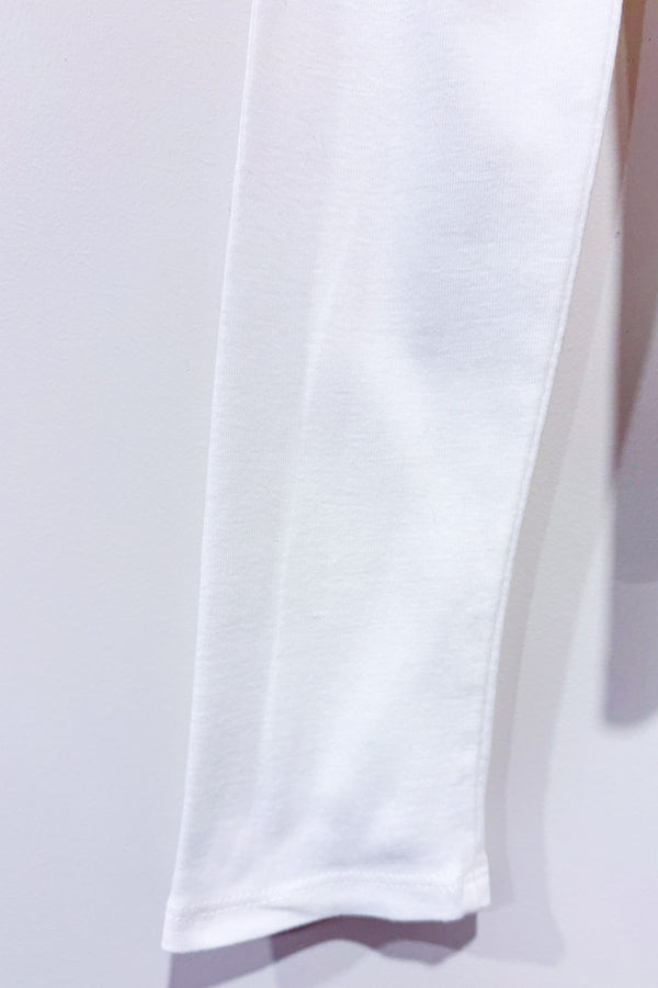 Chandail blanc basique à manches longues seconde main - Zara- La Penderie du Paradis