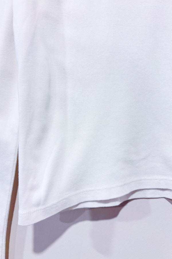 Chandail blanc basique à manches longues seconde main - Zara- La Penderie du Paradis