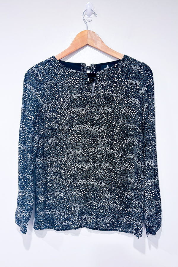 Blouse verte à motifs* seconde main - One Step- La Penderie du Paradis