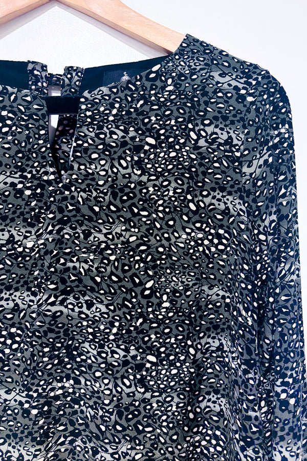 Blouse verte à motifs* seconde main - One Step- La Penderie du Paradis