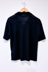 T-shirt noir texturé semi-transparent seconde main - Dazy- La Penderie du Paradis