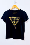 T-shirt noir avec serpent à billes seconde main - Guess- La Penderie du Paradis