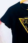 T-shirt noir avec serpent à billes seconde main - Guess- La Penderie du Paradis