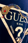 T-shirt noir avec serpent à billes seconde main - Guess- La Penderie du Paradis