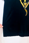 T-shirt noir avec serpent à billes seconde main - Guess- La Penderie du Paradis