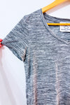 T-shirt léger gris chiné seconde main - Point Zero- La Penderie du Paradis