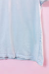 T-shirt basique bleu pâle seconde main - Mango- La Penderie du Paradis