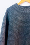 Chandail ample gris texturé seconde main - Dailystory- La Penderie du Paradis
