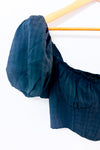 Haut corset noir à manches bouffantes* seconde main - ASTR the Label- La Penderie du Paradis