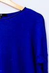 Chandail en tricot indigo texturé seconde main - Bedo- La Penderie du Paradis