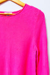 Chandail rose texturé à manches longues* seconde main - Lord + Taylor- La Penderie du Paradis