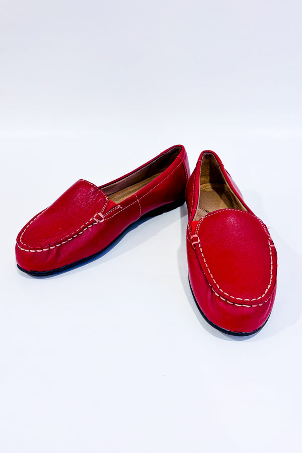 Chaussures Simmons rouges en cuir (7.5)-Naturalizer-La Penderie du Paradis 🕊