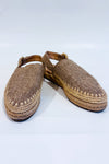 Sandales espadrilles slingback beige en jute seconde main - Zara- La Penderie du Paradis