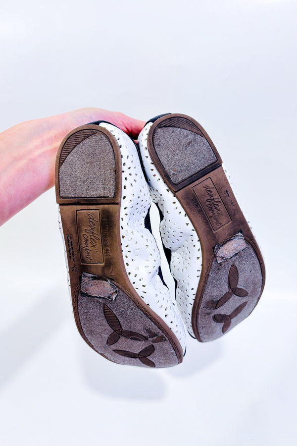 Chaussures ballerine blanches et noires (7)-Dexflex by Dexter-La Penderie du Paradis 🕊