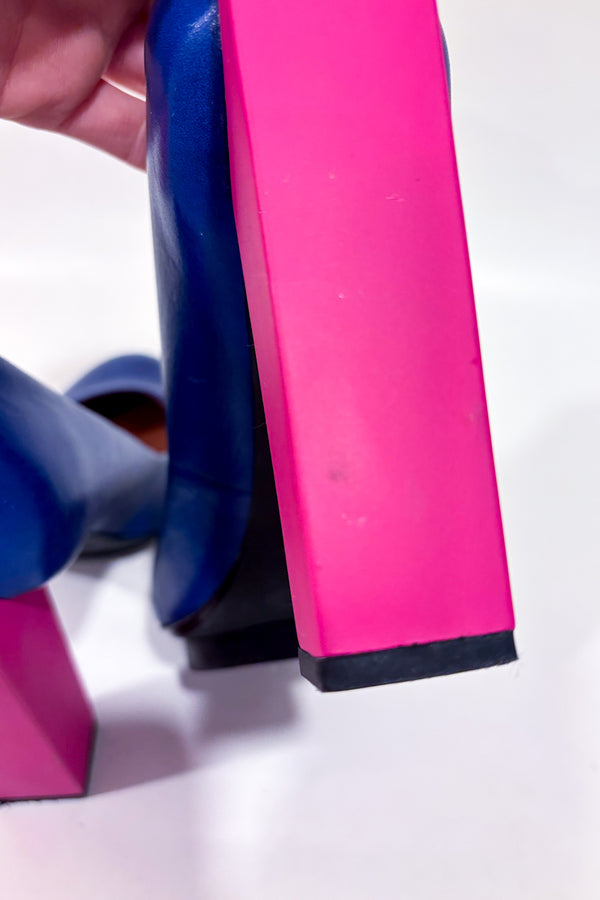 Chaussures bleues avec talon rose (6.5)-United Nude-La Penderie du Paradis 🕊