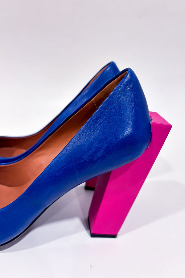 Chaussures bleues avec talon rose (6.5)-United Nude-La Penderie du Paradis 🕊