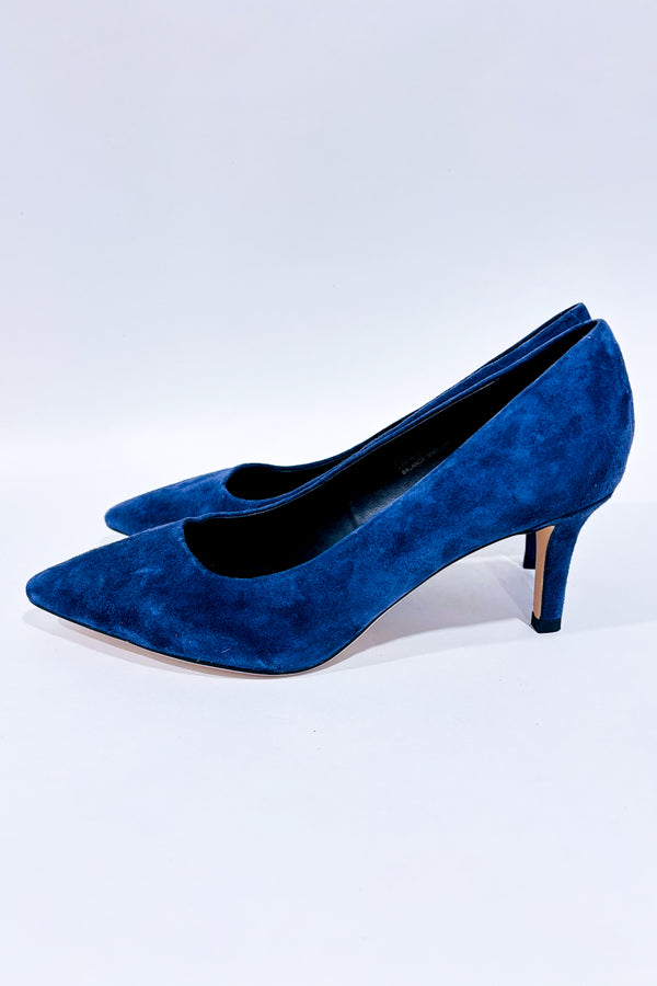 Chaussures marine en suède (9.5)-Le Château-La Penderie du Paradis 🕊