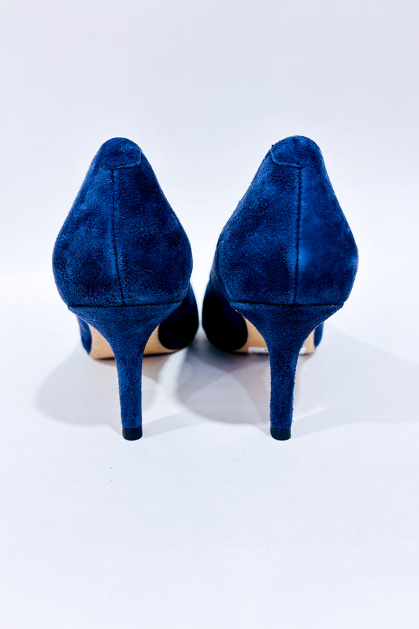 Chaussures marine en suède (9.5)-Le Château-La Penderie du Paradis 🕊