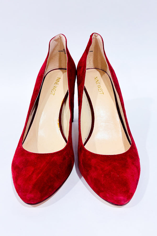 Chaussures rouge vin en suède (9)-Nine West-La Penderie du Paradis 🕊