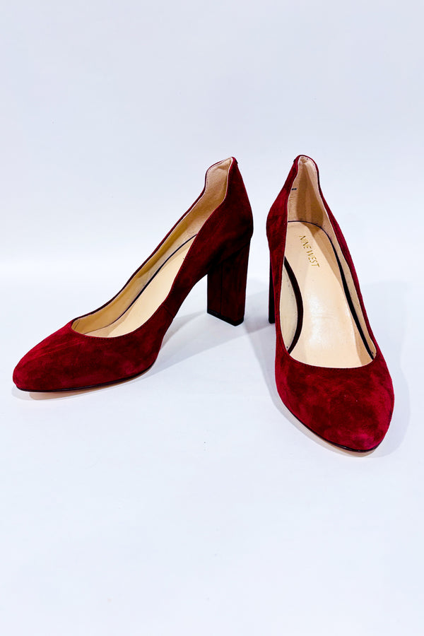 Chaussures rouge vin en suède (9)-Nine West-La Penderie du Paradis 🕊