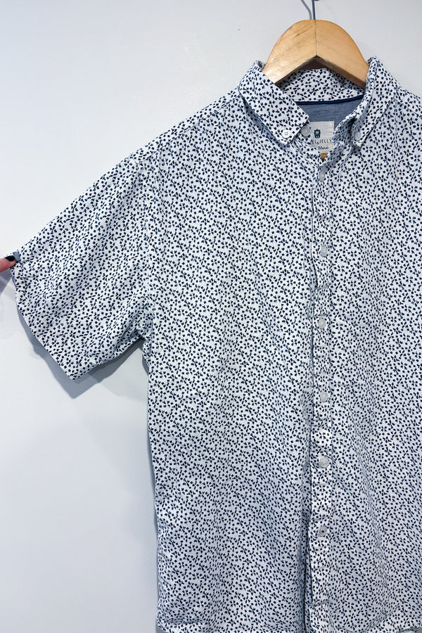 Chemise blanche avec motifs (m) - Homme seconde main Steel & Jelly