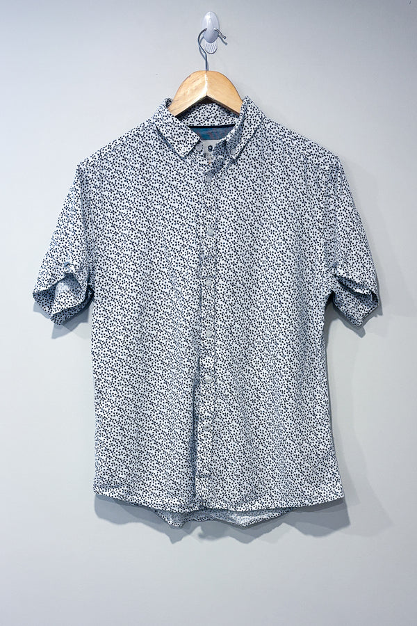 Chemise blanche avec motifs (m) - Homme seconde main Steel & Jelly