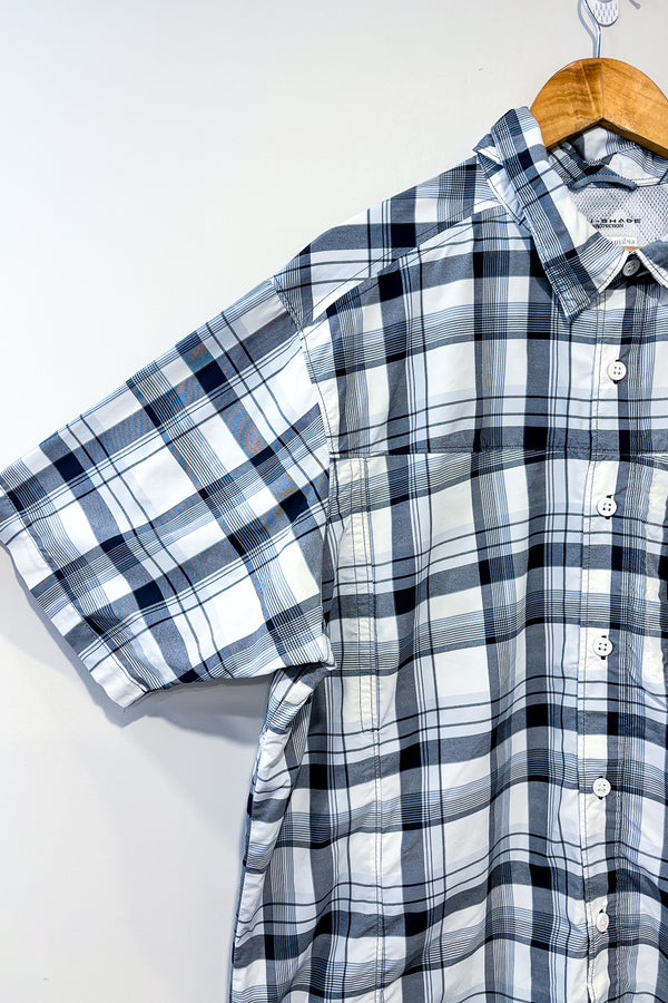 Chemise blanche et grise à carreaux Omni-Shade (xl) - Homme seconde main Columbia