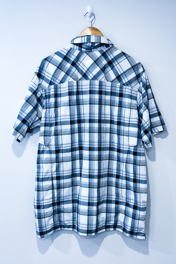 Chemise blanche et grise à carreaux Omni-Shade (xl) - Homme seconde main Columbia