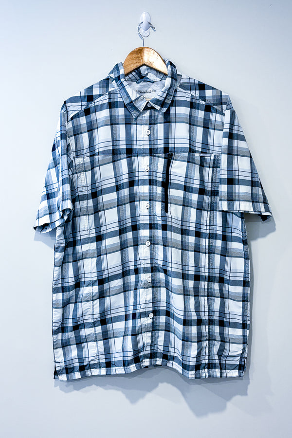 Chemise blanche et grise à carreaux Omni-Shade (xl) - Homme seconde main Columbia