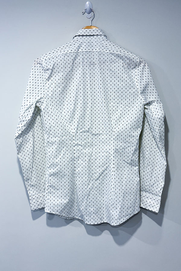 Chemise blanche Laurier avec motif losanges (xs) - Homme seconde main Frank and Oak