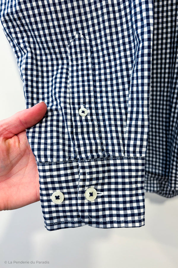 Chemise bleue à carreaux (s) - Homme seconde main Tommy Hilfiger