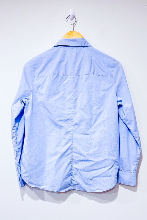 Chemise bleue et blanche rayée (s)-H&M-La Penderie du Paradis 🕊