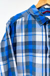 Chemise bleue et grise à carreaux (xl) - Homme seconde main Columbia