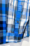 Chemise bleue et grise à carreaux (xl) - Homme seconde main Columbia