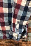 Chemise bleue et rouge à carreaux en flanelle (xxl) seconde main Simons