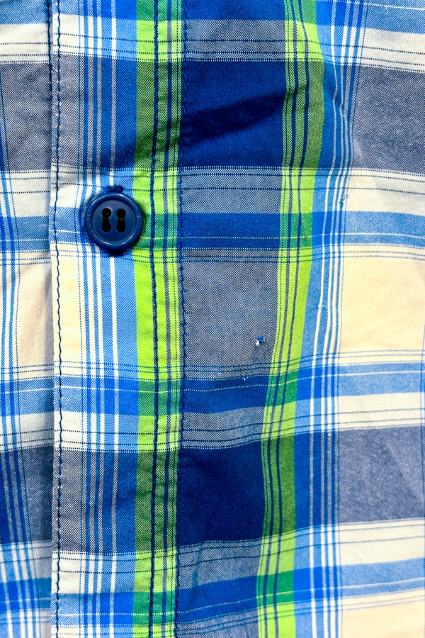 Chemise bleue et verte à carreaux Omni-Shade (xl) - Homme seconde main Columbia