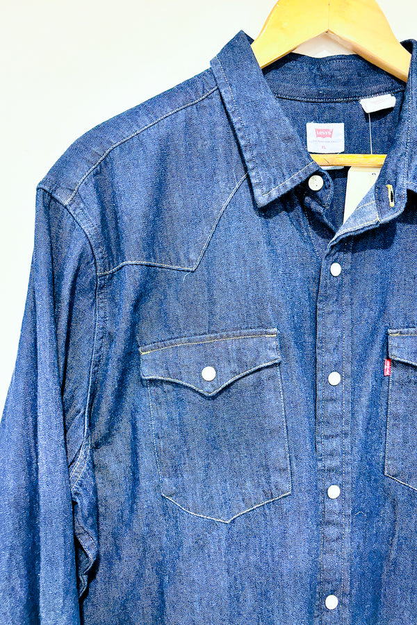 Chemise classique western bleu foncé (xl) - Homme - Levi's - La Penderie du Paradis ?