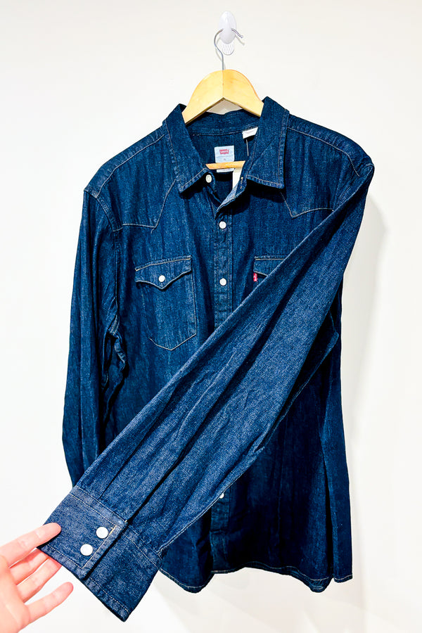 Chemise classique western bleu foncé (xl) - Homme - Levi's - La Penderie du Paradis ?
