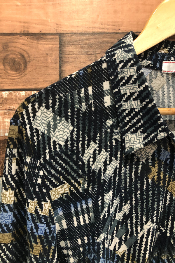 Chemise de nuit douce marine et brune à motifs (xl) seconde main Grenier
