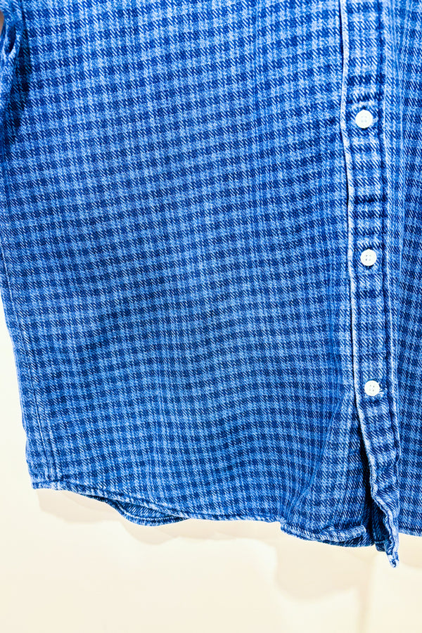 Chemise en coton bleue à carreaux (xl) - Homme-Simons-La Penderie du Paradis 🕊