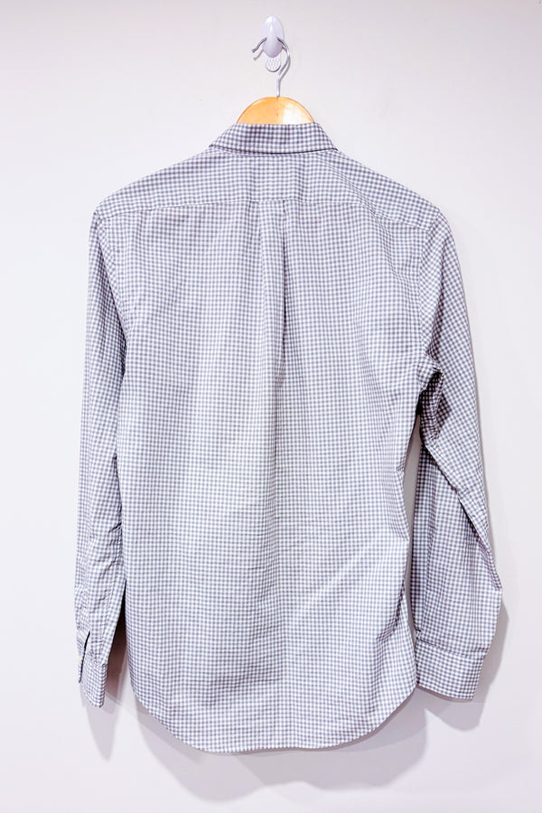 Chemise grise à carreaux slim fit (m) - Homme-Ralph Lauren-La Penderie du Paradis 🕊