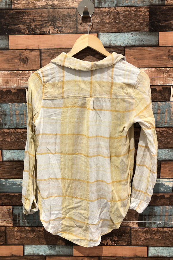 Chemise jaune à carreaux (s) seconde main Top Shop