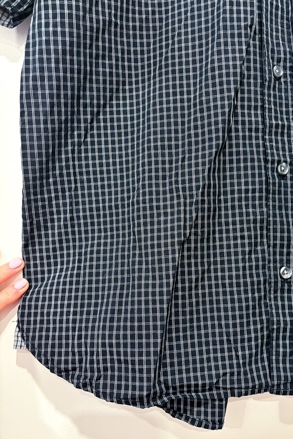 Chemise marine à carreaux (l) - Homme seconde main Autres