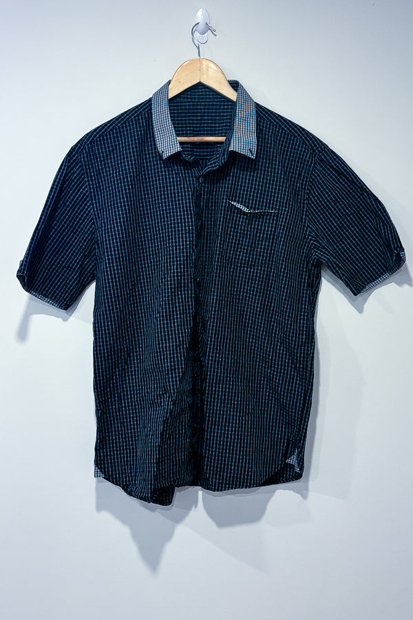 Chemise marine à carreaux (l) - Homme seconde main Autres