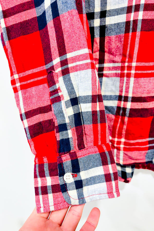 Chemise rouge à carreaux (s) - Uniqlo - La Penderie du Paradis ?