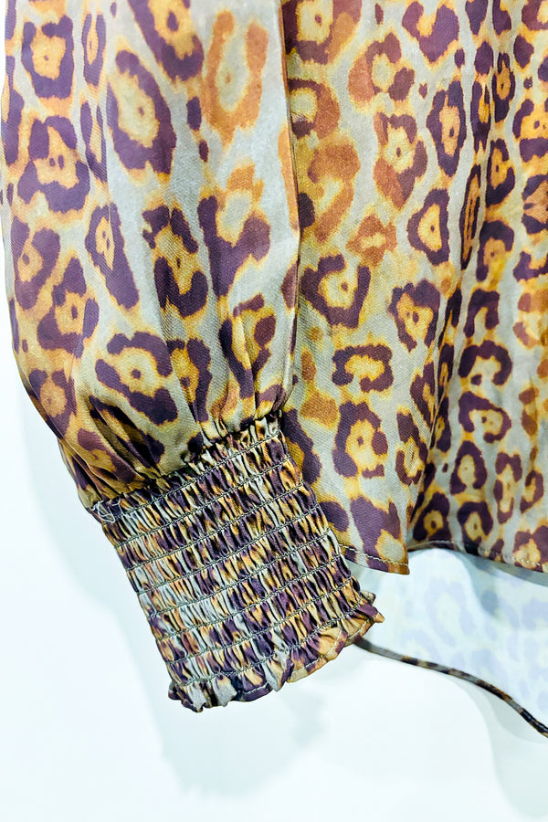 Chemise verte motif lĂ©opard (s)-Melanie Lyne-La Penderie du Paradis đ